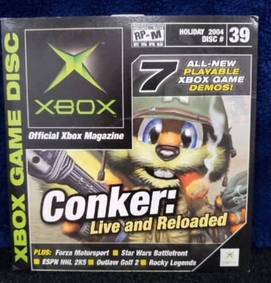 HOLIDAY 2004 ORIGINAL XBOX MAGAZINE DEMO DISC 39 CONKER LIVE & RELOADED + 6 MORE - Image 1 of 2