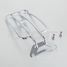 Chrome Solo Seat Luggage Rear Fender Rack Fit For Harley Touring FLHT FLHR 97-23
