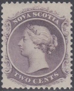 CANADA (Nova Scotia) Sc #9 MNH 2¢ LILAC QUEEN VICTORIA - Picture 1 of 1