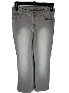 Chicos platinum gray denim womens jeans Quartz MS chicos 0 short NWT - Picture 1 of 12