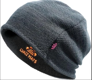 Mens Winter Beanie Hat Warm Fleece Lined Skull Cap One Size Mixed Black - Picture 1 of 6
