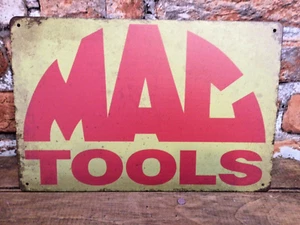 12"x8" Vintage Patina Style MAC Tools Advertising Sign. - Picture 1 of 4
