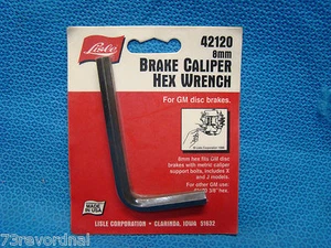 PINZA DE FRENO GM Llave Hexagonal PERNO 8 mm Hecho en EE. UU. Lisle 42120 - Imagen 1 de 7
