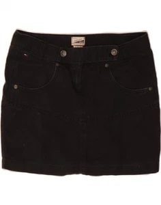 TOMMY HILFIGER Womens Heritage Denim Skirt XS W30 Black Cotton DA48 - Picture 1 of 3