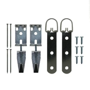 Heavy Duty Mirror Hanging Hardware Kit with Hangers & Leveling Hardware 100 lbs - Picture 1 of 7