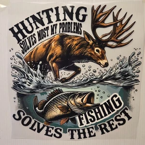 CAMISA DE BOLSILLO CAZA Y PESCA CIERVOS RESUELVE EL RESTO AMERICAN OUTFITTERS #0048 - Imagen 1 de 4