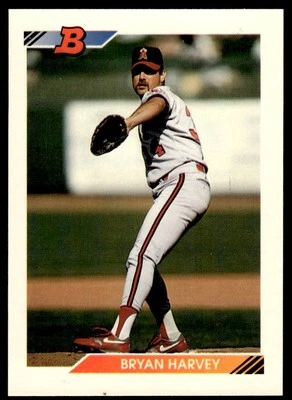 1992 Bowman #172 Bryan Harvey California Angels Baseball - Image 1 of 2
