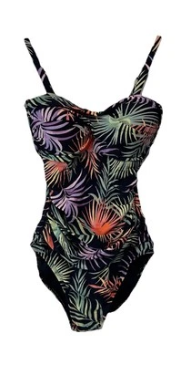 Leilani One Piece Bathing Suit Tropical NEW Full Bust Support, Padded Size 6 - Image 1 of 4