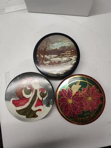 Vintage Currier & Ives, 3er Set leere 7" "Nut Lovers Delight" Dosen - Bild 1 von 24
