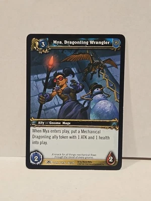World Of Warcraft TCG Through The Dark Portal Mya, Dragonling Wrangler... - Image 1 of 2