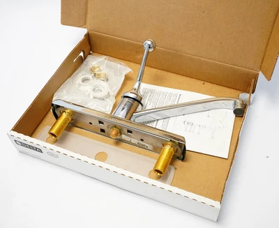 Delta Faucet 120LF Classic, Single Handle Kitchen deck Faucet, Chrome - Image 1 of 3