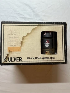 NEW CULVER XMAS POTPOURRI Double Old Fashioned 14oz Glasses Christmas - Picture 1 of 5