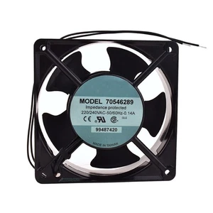 1PC Cooling fan For Crouzet 70546289 99487420 120*120*38mm 220V 0.14A 2 wire - Afbeelding 1 van 1