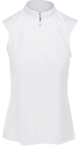 Shark Collection Tweed Jacquard Sleeveless Zip Mock Golf Shirt Women - Picture 1 of 24