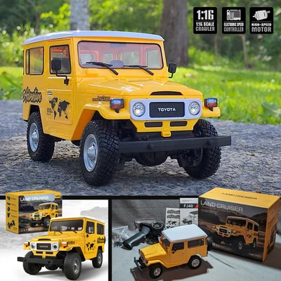 RC Crawler Off Road 4WD Truck Full Proportional Control Classic Land Cruiser Car - Image 1 of 4