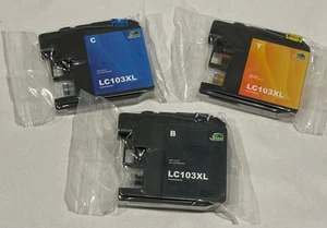 New Jarbo LC103XL Black Yellow Cyan Ink Printer Cartridge Cartridges (Brother) - Picture 1 of 9