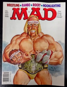 Mad Magazine, "Wrestling" No. 264, July, 1986 Vintage - Picture 1 of 3