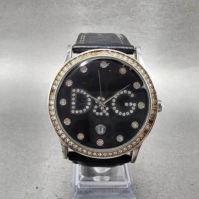 Dolce Gabbana Gloria Watch Women 40mm Black Dial Steel Round DW0008 New battery - Image 1 of 4