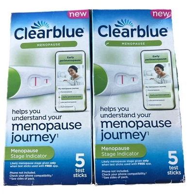 2 cajas Indicador de Etapa Menopausia Clearblue, 5 Ct - Imagen 1 de 4