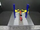 1:64 Scale Metal 2 Post Lift Blue W/ Mechanic Figure & Drain Car Is Not Included