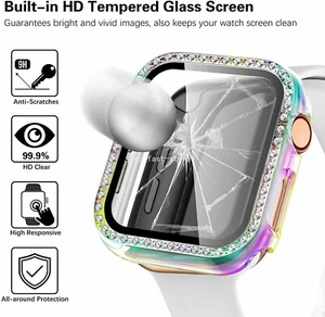 For Apple Watch Series 10 9 8 7 654 SE 41/44/45 Full Cover Case Screen Protector - Picture 1 of 15