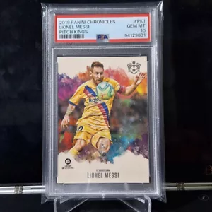 2019 Panini Chronicles Pitch Kings Lionel Messi PSA 10 GEM MINT - Bild 1 von 2