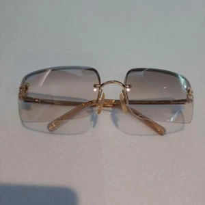 CHANEL 4104-B Sunglasses – CC Logo black Rhinestone Rimless (PO1017556) - Picture 1 of 14