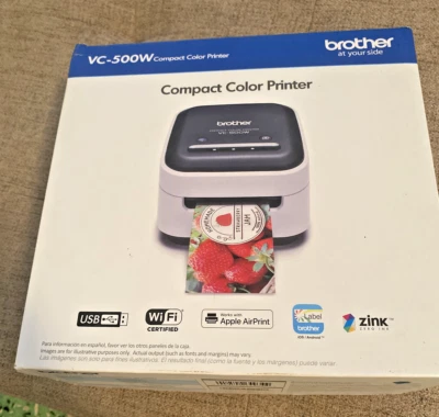 Brother VC-500W Compact Full Color Label Printer - Image 1 of 4
