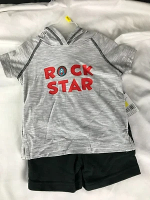 Kidgets Talla 12M Dos Piezas "Rock Star" Monstruo Bebé Niño Ropa Foto 1 de 4