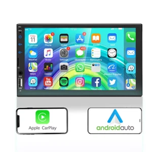 Doble 2Din Carplay Android Auto Bluetooth 7 Pulgadas Radio Coche Estéreo Enlace Espejo - Imagen 1 de 21
