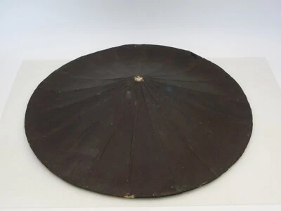 Antique Japanese JINGASA JINKASA Samurai Helmet Hat Yoroi Kabuto Wid:42cm #19 - Image 1 of 4