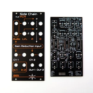 Dual Side Chain VCA / Eurorack / PCB and Front Panel / DIY - Picture 1 of 4