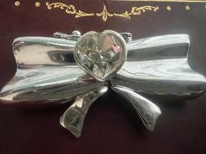 PLATA 925 Cierre De Collar Gancho Lazo Con Corazón Elevado Para 5 Hilos - Imagen 1 de 12
