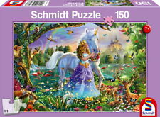 Schmidt-spiele 56307 Kinderpuzzle - Prinzessin mit Einhorn und Schloss
