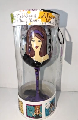 Nueva copa de vino Delish de Working Girls 15 oz púrpura "Mommy's sippy cup" Foto 1 de 4