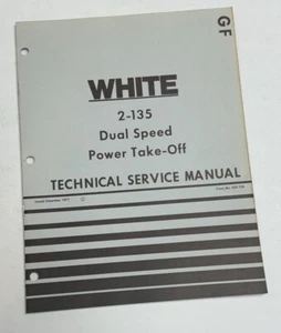White Farm Equipment 2-135 Dual Speed Power Take Off Technical Service Manual - Picture 1 of 5