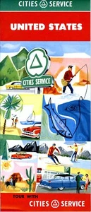 1957 Cities Service Road Map: United States NOS - Picture 1 of 1