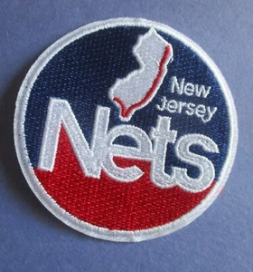 Nuevo parche de hierro 21/2" con logotipo de New Jersey Nets 1978-90 - baloncesto de la NBA - Imagen 1 de 1