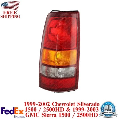 Conjunto de luz trasera lado del conductor izquierdo para Silverado y Sierra 1500/2500HD 1999-2002 Foto 1 de 4
