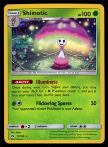 Pokemon Card Sun & Moon Shiinotic 17/149 Holo Rare - NM - Picture 1 of 2