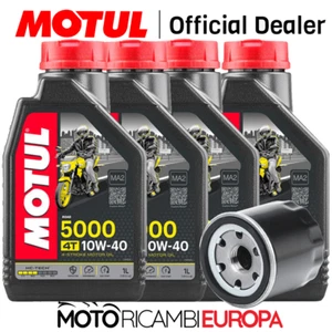 Mantenimiento Aceite MOTUL 5000 10W40 Peugeot 250 Se Sentó Rs / Black 08-12 Con - Imagen 1 de 4