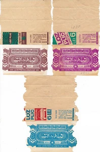 Rumänien, 1980er Jahre, Menge 3 Vintage Lotterie Glücksspiel Tickets - "LOZ IN PLIC", 6 LEI - Bild 1 von 1
