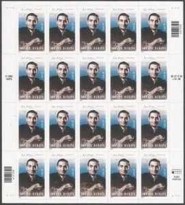 Sheet of 20 stamps - Scott 3669 - 37 cent - Irving Berlin - 2002 - MNH - Picture 1 of 1