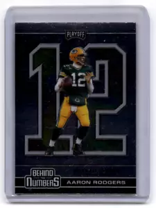 Panini Playoffs 2020 #BTN-18 Aaron Rodgers detrás de los números casi nuevo/B - Imagen 1 de 2