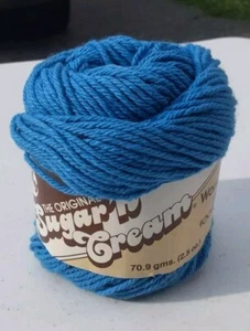 Lily Yarn Sugar n Cream Yarn Delft Blue 2.5oz 4 Ply Cotton 1 Skein - Picture 1 of 5