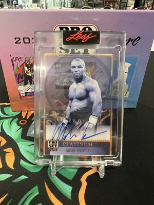 2023 Mike Tyson Leaf Pro Set Pure Platinum 4/12 - Image 1 of 2