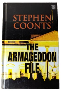 The Armageddon File by Stephen Coonts Hardcover, Ex-Library | Large Print | GC - Picture 1 of 8