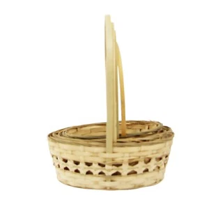 Set of 4 Tall Tribal Wicker Baskets! Half Set Available! Hamper Wedding - Picture 1 of 1