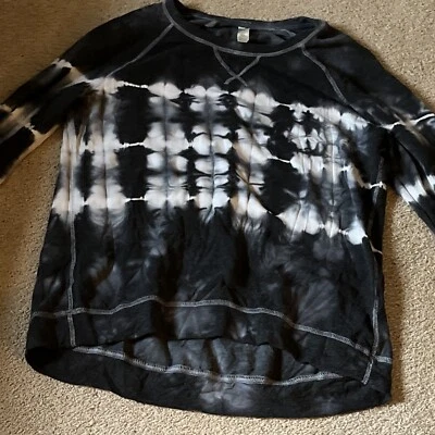 NWOT Grey Tie Dye Large Long Sleeve Top Blouse by Green Tea. Never Worn! Shirt - Image 1 of 4