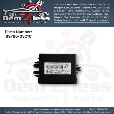 Toyota Camry Immobilizer Computer Module 2011 OEM 89780-33210 - Image 1 of 4